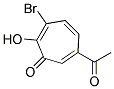 6-ACETYL-3-BROMO-2-HYDROXY-2,4,6-CYCLOHEPTATRIEN-1-ONE Struktur