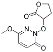 6-METHOXY-2-(2-OXOTETRAHYDRO-3-FURYLOXY)-3(2H)-PYRIDAZINONE Struktur