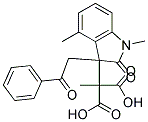 DIMETHYL(1-METHYL-2-OXO-3-PHENACYL-3-INDOLINYL)MALONATE Struktur