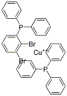 DIBROMOBIS(TRIPHENYLPHOSPHINE)COPPER(II) Struktur