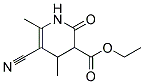 ETHYL5-CYANO-4,6-DIMETHYL-2-OXO-1,2,3,4-TETRAHYDRO-3-PYRIDINECARBOXYLATE Struktur