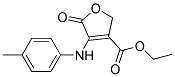 ETHYL5-OXO-4-(P-TOLUIDINO)-2,5-DIHYDRO-3-FURANCARBOXYLATE Struktur