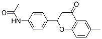 N-(P-(6-METHYL-4-OXO-2-CHROMANYL)PHENYL)ACETAMIDE Struktur