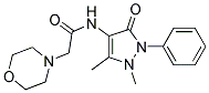 N-(2,3-DIMETHYL-5-OXO-1-PHENYL-3-PYRAZOLIN-4-YL)-4-MORPHOLINEACETAMIDE Struktur