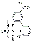 O-(M-NITROPHENYL)4,4-DIMETHYL-2-PHENYL-1,3-DITHIOALLOPHANATE Struktur