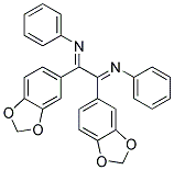 N,N'-(BIS(1,3-BENZODIOXOL-5-YL)ETHANEDIYLIDENE)DIANILINE Struktur