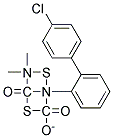 O-(P-CHLOROPHENYL)4,4-DIMETHYL-2-PHENYL-1,3-DITHIOALLOPHANATE Struktur