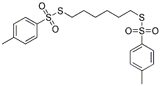 S,S'-HEXAMETHYLENEBIS(P-TOLUENETHIOSULFONATE) Struktur