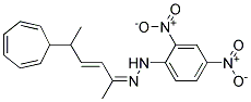 TRANS-5-(2,4,6-CYCLOHEPTATRIENYL)-3-HEXEN-2-ONE(2,4-DINITROPHENYL)HYDRAZONE Struktur