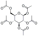 PENTA-O-ACETYL-B-D-GLUCOPYRANOSE Struktur