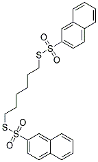 S,S'-HEXAMETHYLENEBIS(2-NAPHTHALENETHIOSULFONATE) Struktur