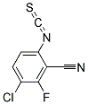 4-Chloro-2-cyano-3-fluorophenylisothiocyanate Struktur