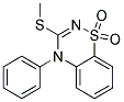 3-Methylthio-4-phenyl-4H-1,2,4-benzothiadiazin-1,1-dioxide Struktur