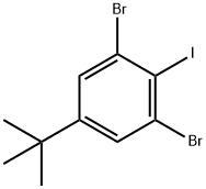 3,5-Dibromo-4-iodo-tert-butylbenzene Struktur