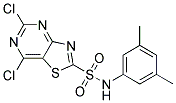 5,7-Dichlorothiazolo[4,5-d]pyrimidin-2-sulfonicacid(3,5-dimethylphenyl)amide Struktur