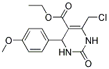 6-Chloromethyl-4-(4-methoxy-phenyl)-2-oxo-1,2,3,4-tetrahydro-pyrimidine-5-carboxylicacidethylester Struktur