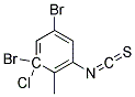 3-Chloro-3,5-dibromo-2-methylphenylisothiocyanate Struktur