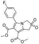 Dimethyl 5-(4-fluorophenyl)-2,2-dioxo-2,3-dihydro-1H-2lambda6-pyrrolo[1,2-c][1,3]thiazole-6,7-dicarboxylate Struktur