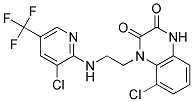 8-Chloro-1-(2-((3-chloro-5-(trifluoromethyl)-2-pyridinyl)amino)ethyl)-1,4-dihydro-2,3-quinoxalinedione Struktur