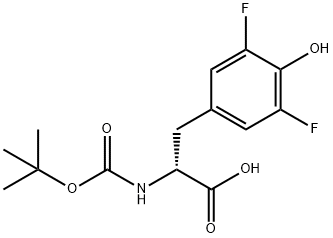 N-BOC-3,5-DIFLUORO-D-TYROSINE
 Struktur