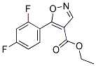 ethyl 5-(2,4-difluorophenyl)isoxazole-4-carboxylate Struktur