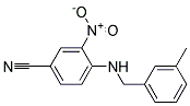 4-(3-Methyl-benzylamino)-3-nitro-benzonitrile Struktur