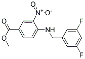 4-(3,5-Difluoro-benzylamino)-3-nitro-benzoic acid methyl ester Struktur