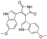 3,4-bis(6-methoxy-1H-indol-3-yl)-1H-pyrrole-2,5-dione Struktur