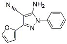 5-amino-3-furan-2-yl-1-phenyl-1H-pyrazole-4-carbonitrile Struktur