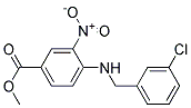 4-(3-Chloro-benzylamino)-3-nitro-benzoic acid methyl ester Struktur