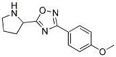 3-(4-methoxyphenyl)-5-pyrrolidin-2-yl-1,2,4-oxadiazole Struktur