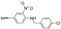 4-(4-Chloro-benzylamino)-3-nitro-benzonitrile Struktur