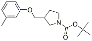 3-m-Tolyloxymethyl-pyrrolidine-1-carboxylic acid tert-butyl ester Struktur