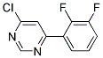 4-Chloro-6-(2,3-difluoro-phenyl)-pyrimidine Struktur