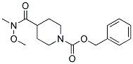 benzyl 4-[methoxy(methyl)carbamoyl]piperidine-1-carboxylate Struktur