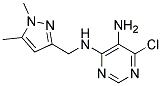 6-chloro-N4-[(1,5-dimethyl-1H-pyrazol-3-yl)methyl]pyrimidine-4,5-diamine Struktur