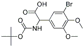 (3-bromo-4,5-dimethoxyphenyl)[(tert-butoxycarbonyl)amino]acetic acid Struktur