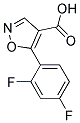 5-(2,4-difluorophenyl)isoxazole-4-carboxylic acid Struktur