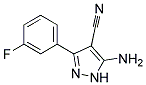 5-amino-3-(3-fluorophenyl)-1H-pyrazole-4-carbonitrile Struktur