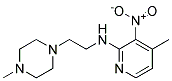 (4-Methyl-3-nitro-pyridin-2-yl)-[2-(4-methyl-piperazin-1-yl)-ethyl]-amine Struktur