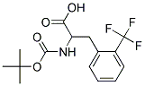 2-[(tert-butoxycarbonyl)amino]-3-[2-(trifluoromethyl)phenyl]propanoic acid Struktur