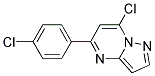 7-chloro-5-(4-chlorophenyl)pyrazolo[1,5-a]pyrimidine Struktur