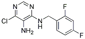 6-chloro-N4-(2,4-difluorobenzyl)pyrimidine-4,5-diamine Struktur