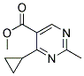 methyl 4-cyclopropyl-2-methylpyrimidine-5-carboxylate Struktur