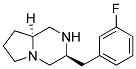 (3S,8aS)-3-(3-fluorobenzyl)octahydropyrrolo[1,2-a]pyrazine Struktur