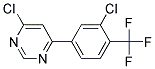 4-Chloro-6-(3-chloro-4-trifluoromethyl-phenyl)-pyrimidine Struktur