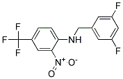 (3,5-Difluoro-benzyl)-(2-nitro-4-trifluoromethyl-phenyl)-amine Struktur