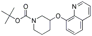 3-(Quinolin-8-yloxy)-piperidine-1-carboxylic acid tert-butyl ester Struktur