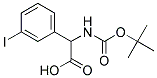 [(tert-butoxycarbonyl)amino](3-iodophenyl)acetic acid Struktur