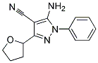 5-amino-3-(tetrahydrofuran-2-yl)-1-phenyl-1H-pyrazole-4-carbonitrile Struktur